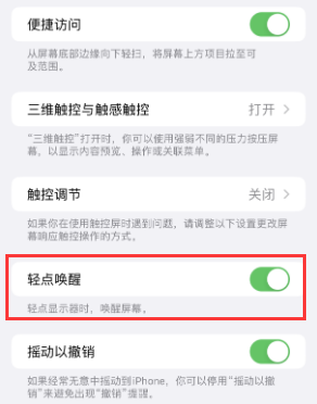 封开苹果授权维修站分享iPhone轻点无法唤醒怎么办 