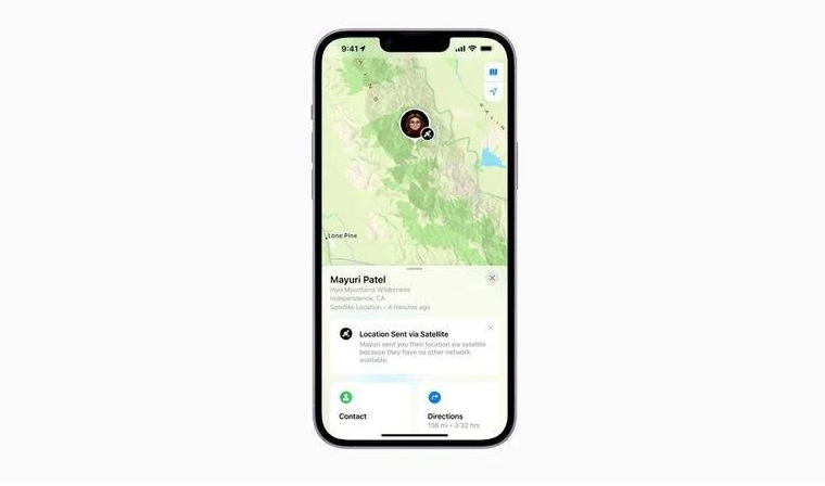 封开苹果14维修分享iPhone14系列中 FindMy功能通过卫星分享位置方法教程 