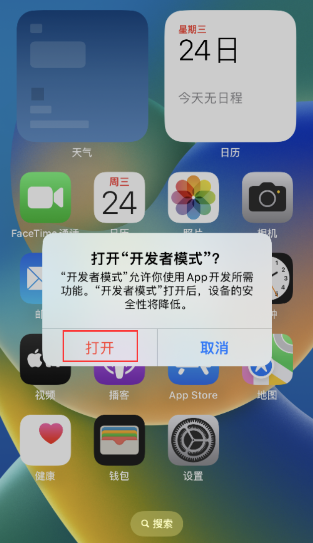 封开苹果手机维修分享如何打开开发者模式 