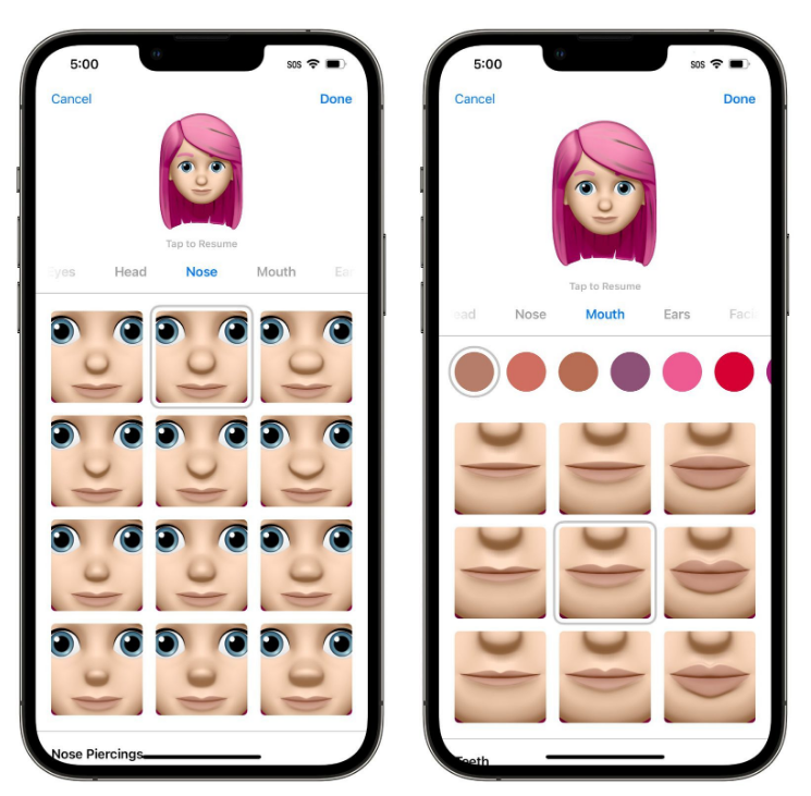 封开苹果手机维修分享​iOS 16中的拟我表情有了哪些变化和升级 