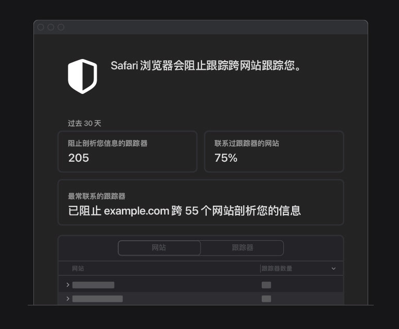 封开苹果手机维修分享如何在 Safari 浏览器中查看和打开隐私报告 