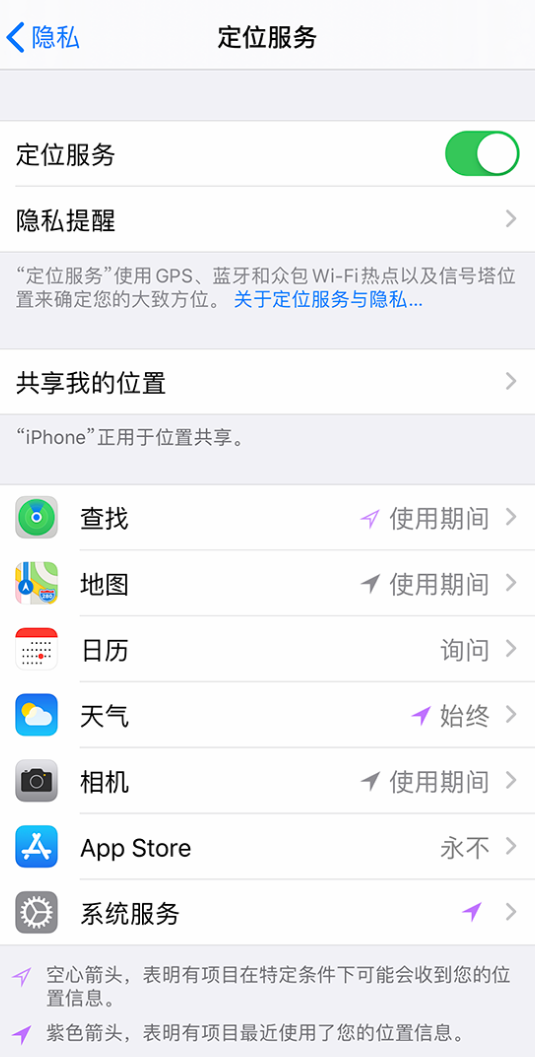 封开苹果手机维修分享iPhone 状态栏中时间显示为蓝色图标是什么情况 